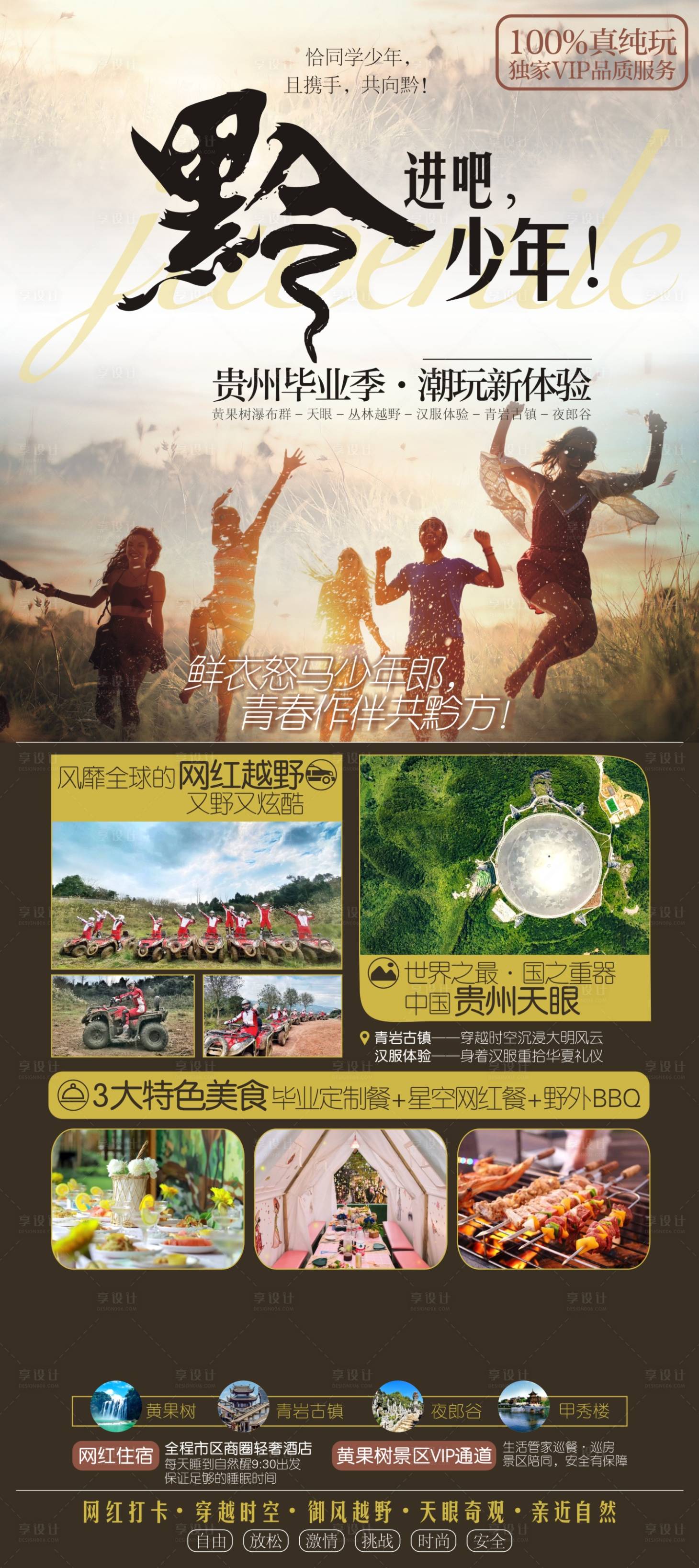 编号：20230510185152115【享设计】源文件下载-黔进吧少年贵州毕业季旅游海报