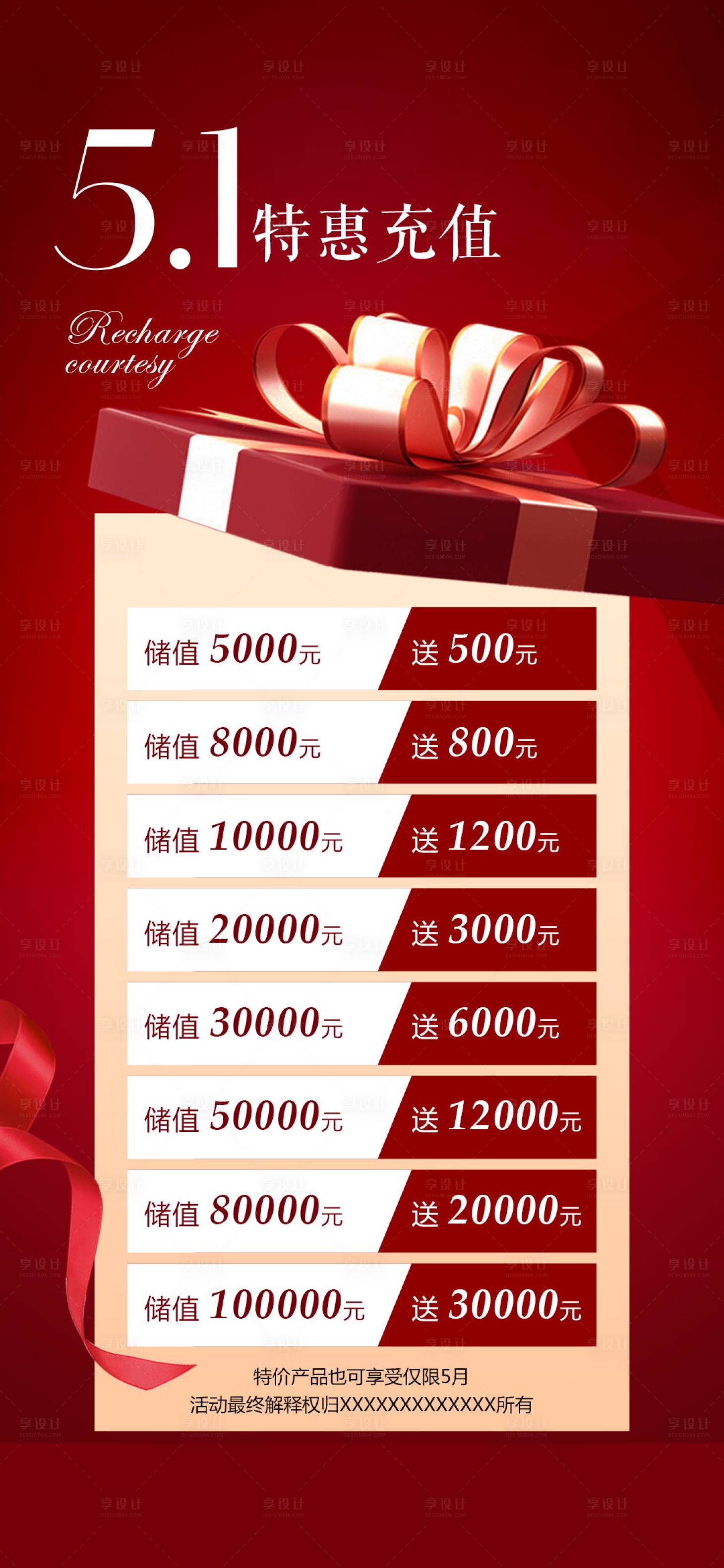 源文件下载【享设计】搜索编号：44230016828582061【51特惠充值海报】