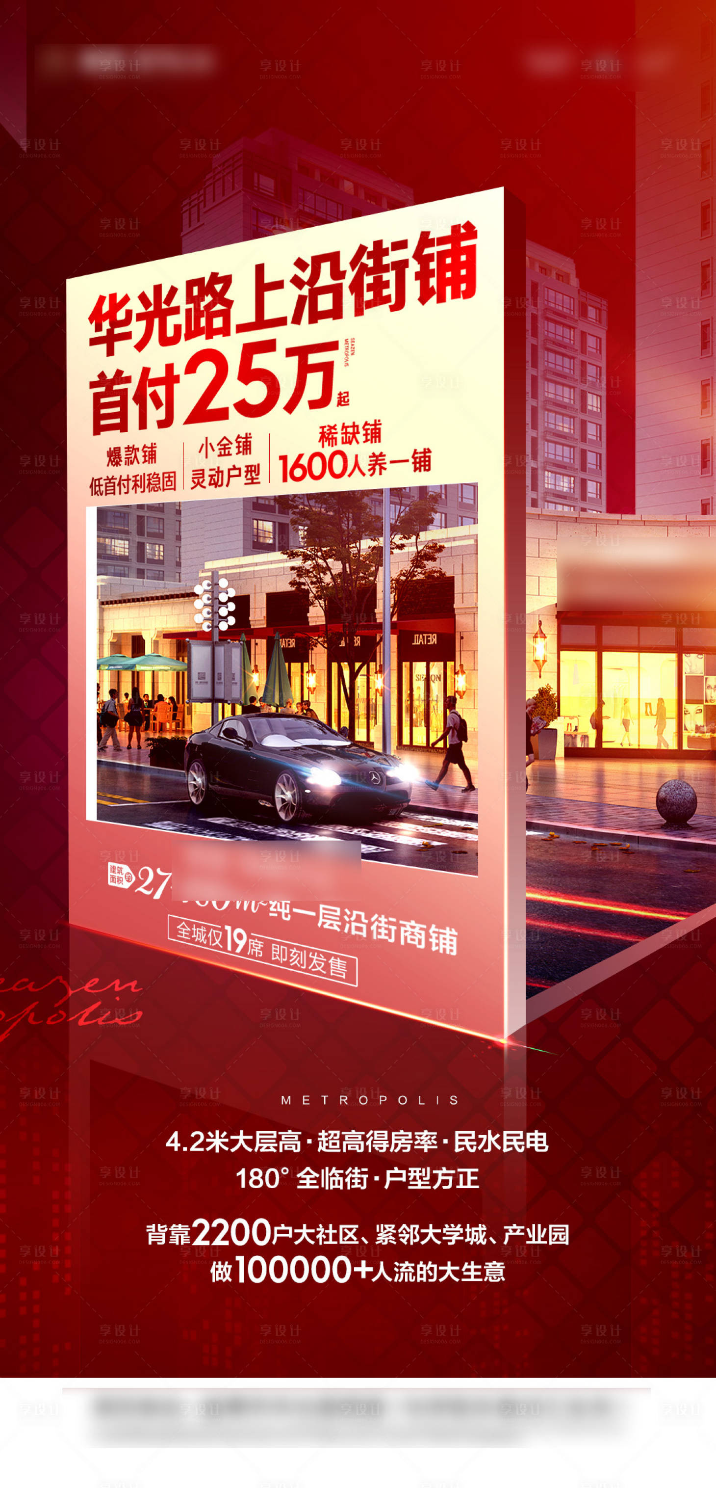 源文件下载【享设计】搜索编号：24580016942138188【商铺招商海报】