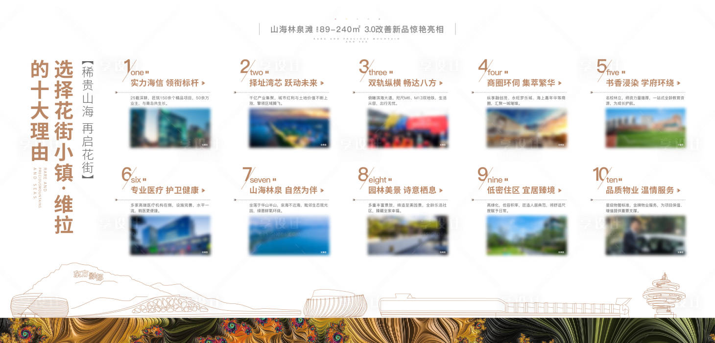 源文件下载【享设计】搜索编号：52120016939028980【地产价值点展板】