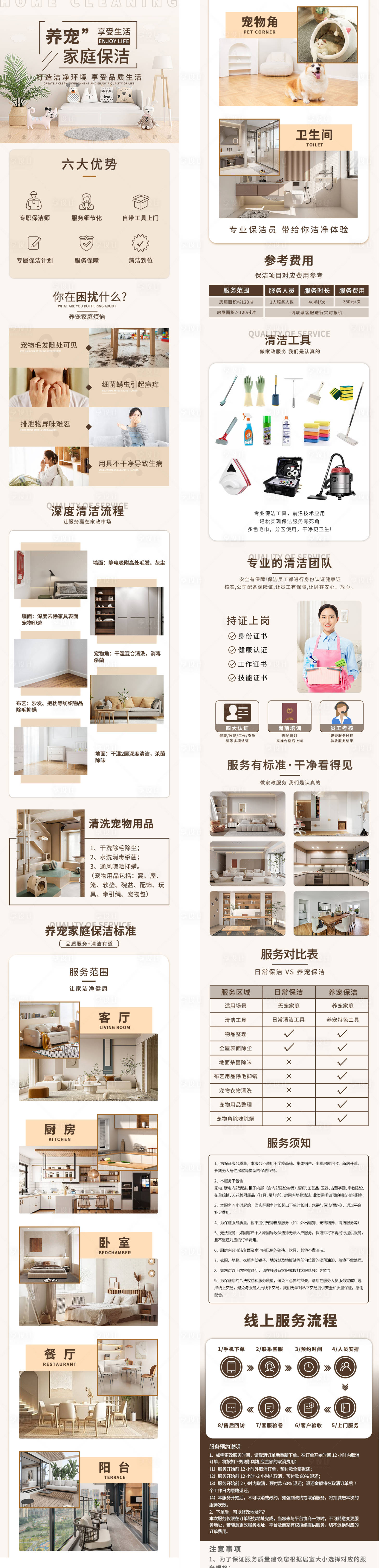 源文件下载【养宠家庭保洁详情页】编号：69330016832898875