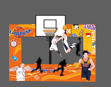 编号：20230515114959106【享设计】源文件下载-篮球拱门拍照框