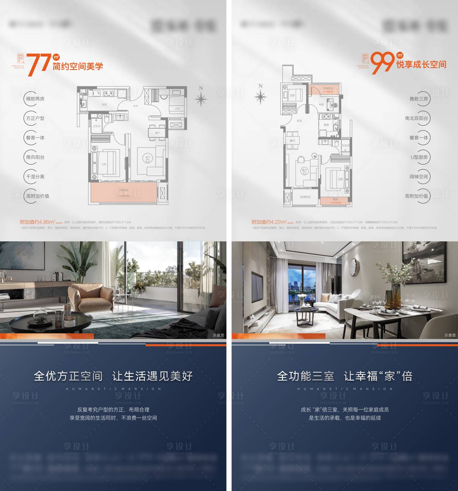 源文件下載【享設計】搜索編號：82310016964195854【戶型價值海報】