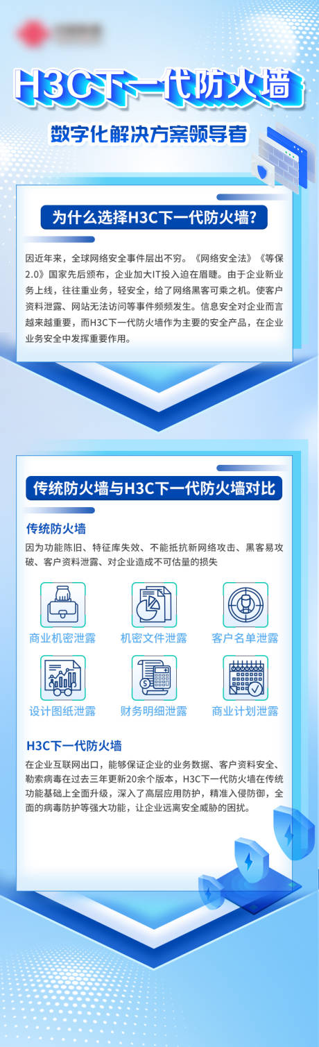 联通科技蓝H3C防火墙长图