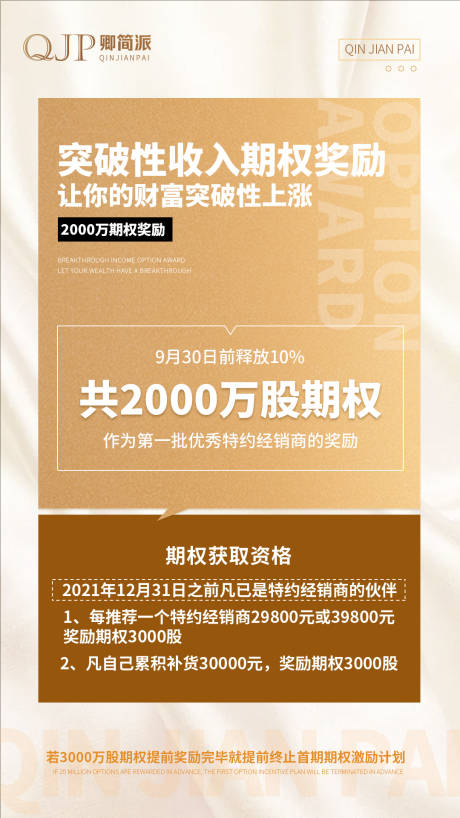 源文件下载【享设计】搜索编号：11840016957216489【期权奖励海报】