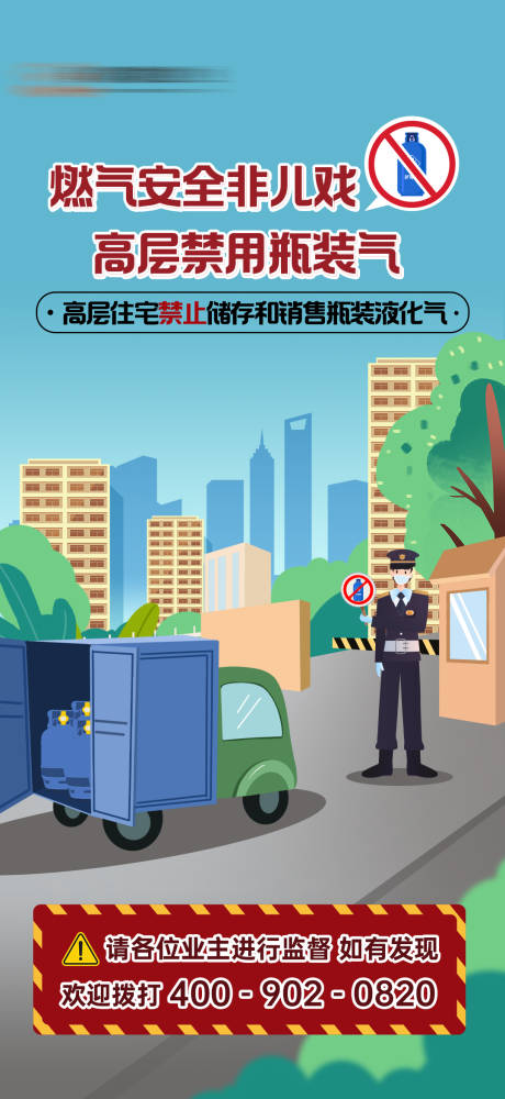 源文件下载【燃气安全海报】编号：11340016496838187