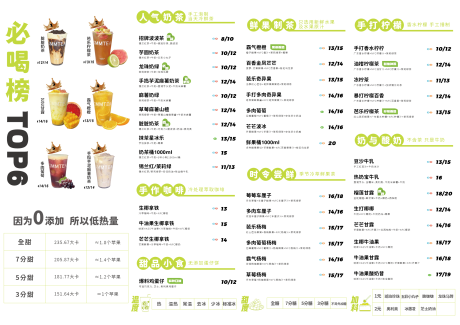 源文件下载【奶茶点单菜单】编号：29900016417502031