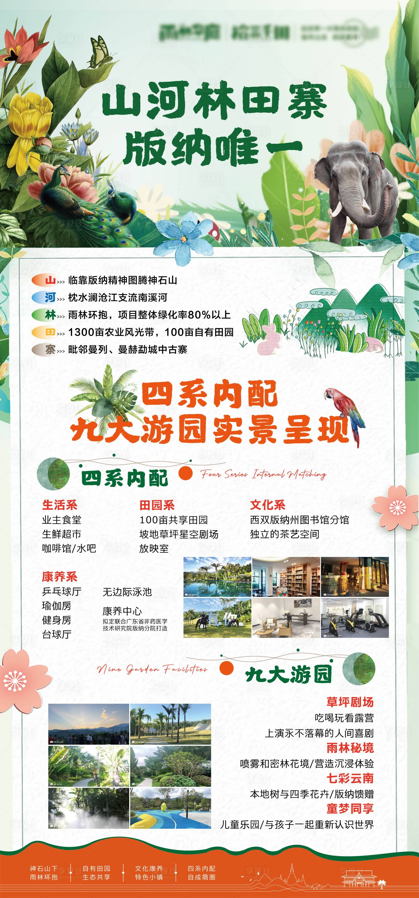 源文件下载【享设计】搜索编号：32620016416261943【西双版纳雨林风景插画展架】