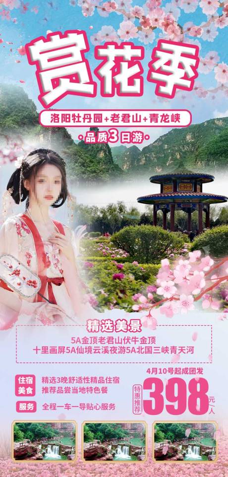 源文件下載【賞花季簡約海報】編號：14840017364863650