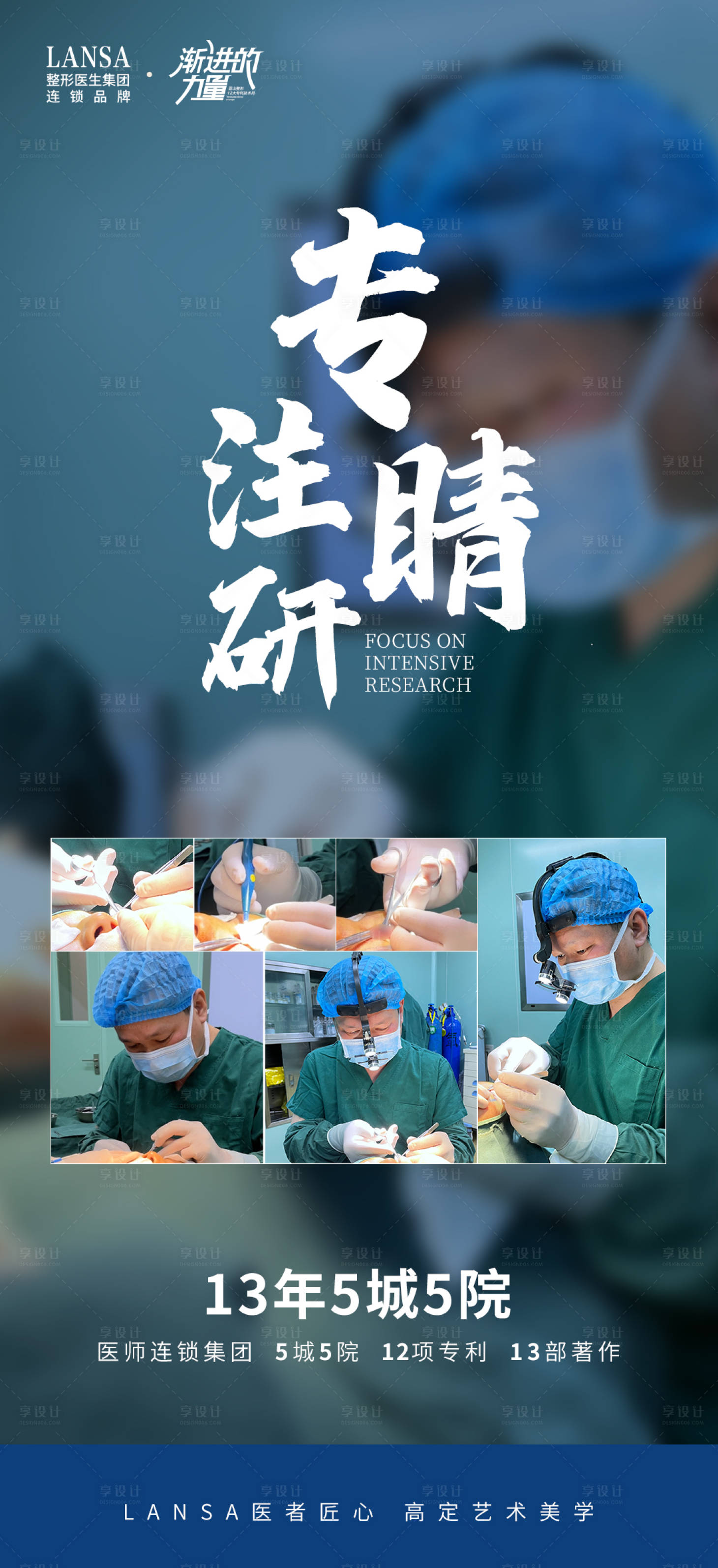 源文件下載【享設計】搜索編號：15400017734835809【醫美品牌醫生技術專業宣傳海報】