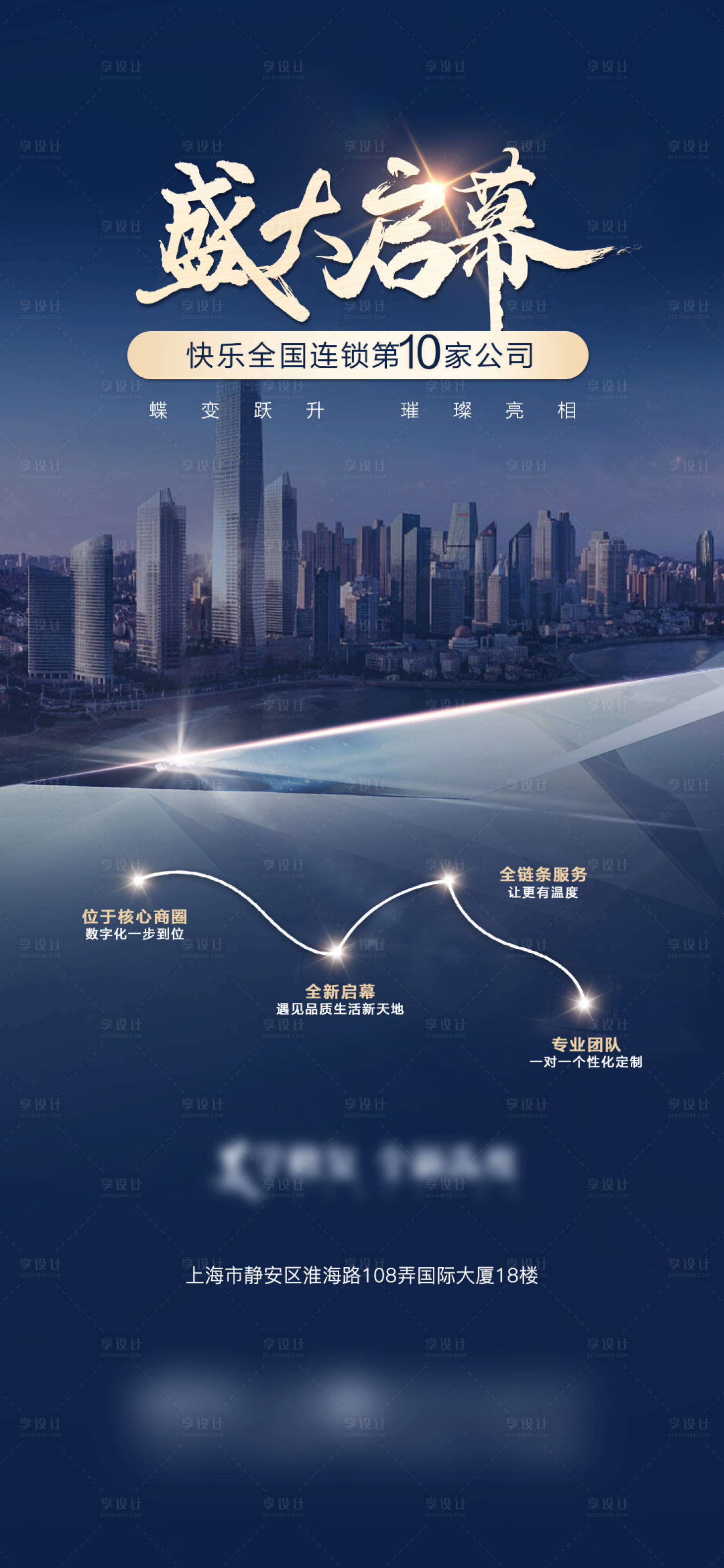 源文件下載【享設計】搜索編號：66120017324156111【開業啟幕海報】