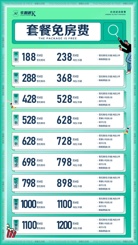 源文件下载【享设计】搜索编号：27650017082767074【套餐免房费海报】