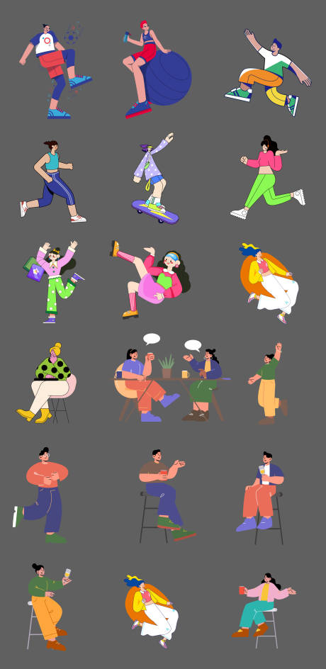 源文件下载【享设计】搜索编号：70210017511342465【卡通矢量插画人物】