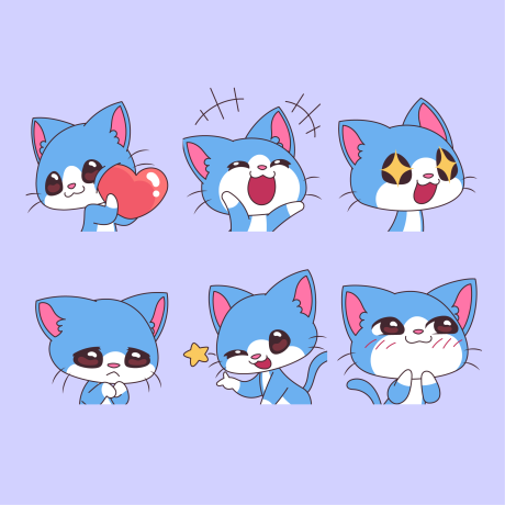 编号：20230608194131541【享设计】源文件下载-卡通猫猫吉祥物