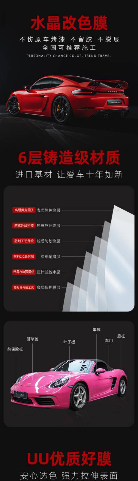 源文件下载【汽车改色膜电商详情页】编号：86190017242618696