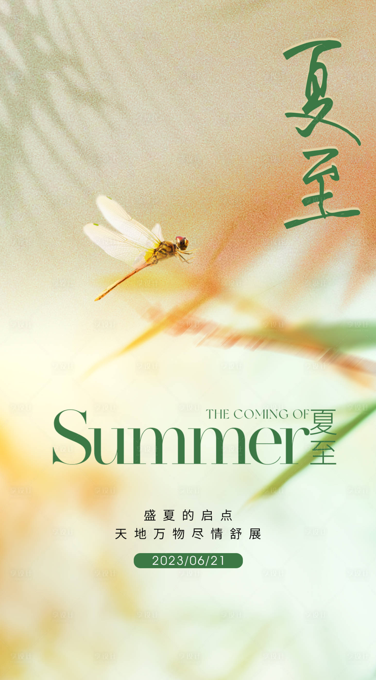 源文件下載【享設(shè)計(jì)】搜索編號(hào)：33790017282243770【夏至節(jié)氣海報(bào)】