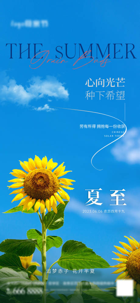 源文件下载【夏至节气海报】编号：18070017217449371