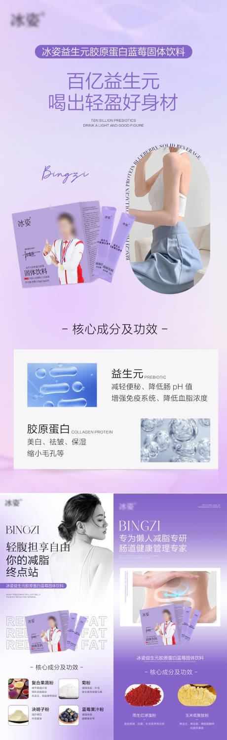 源文件下载【享设计】搜索编号：81010017305097031【减肥成分产品系列海报】