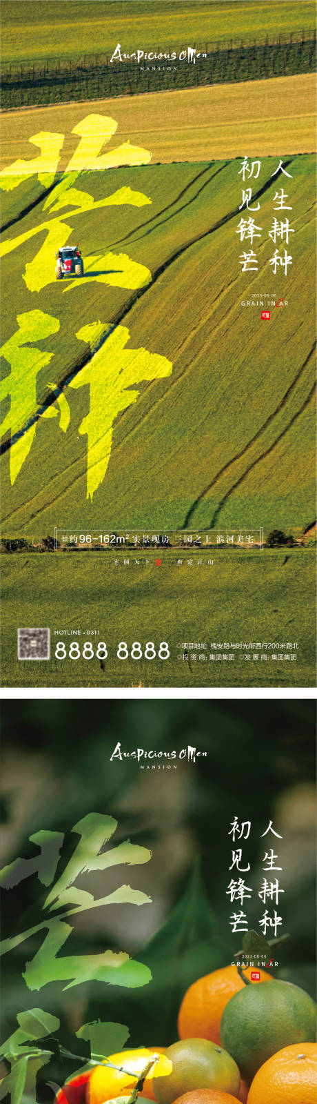 源文件下载【芒种节气海报】编号：97990017145675353