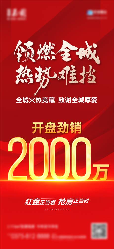 编号：20230625161446092【享设计】源文件下载-地产开盘认筹热销加推大字报海报