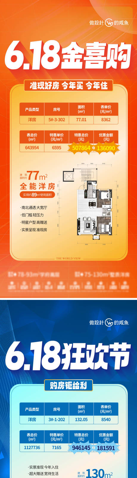 源文件下载【地产618户型海报】编号：18280017432081622
