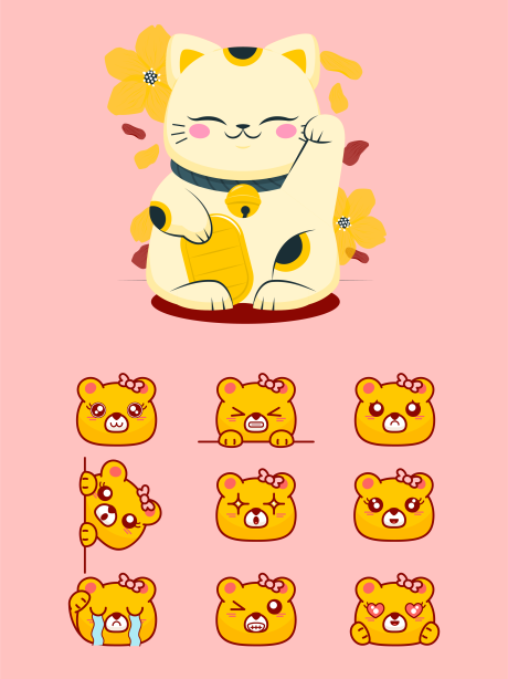 源文件下载【猫咪IP形象设计】编号：20230624192733915