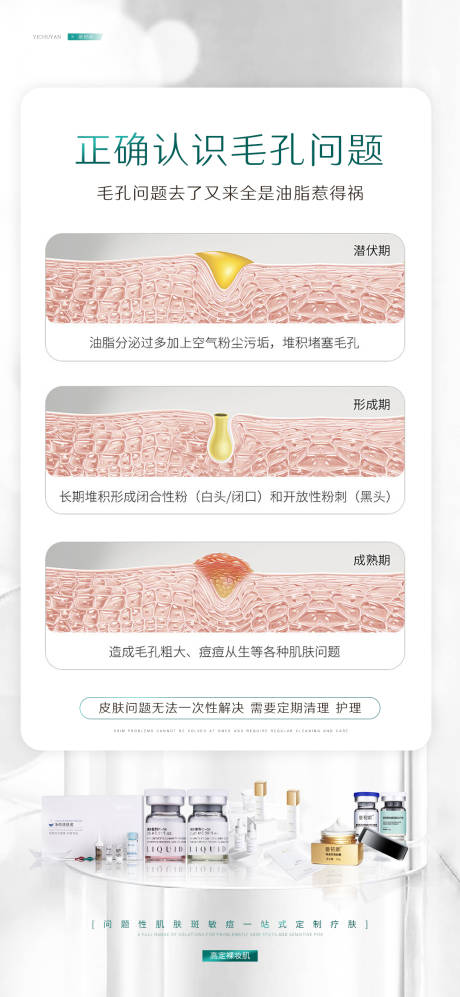 源文件下载【医美美容祛斑美白痘痘模特对比简约海报】编号：36270017199976319