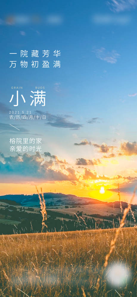 源文件下载【地产小满海报】编号：64540017321007979