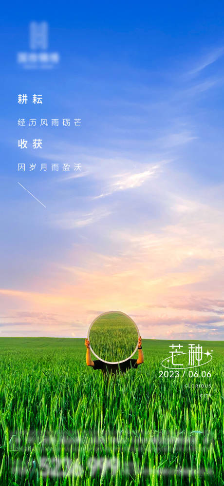 源文件下载【地产芒种节气海报】编号：61860017136137957