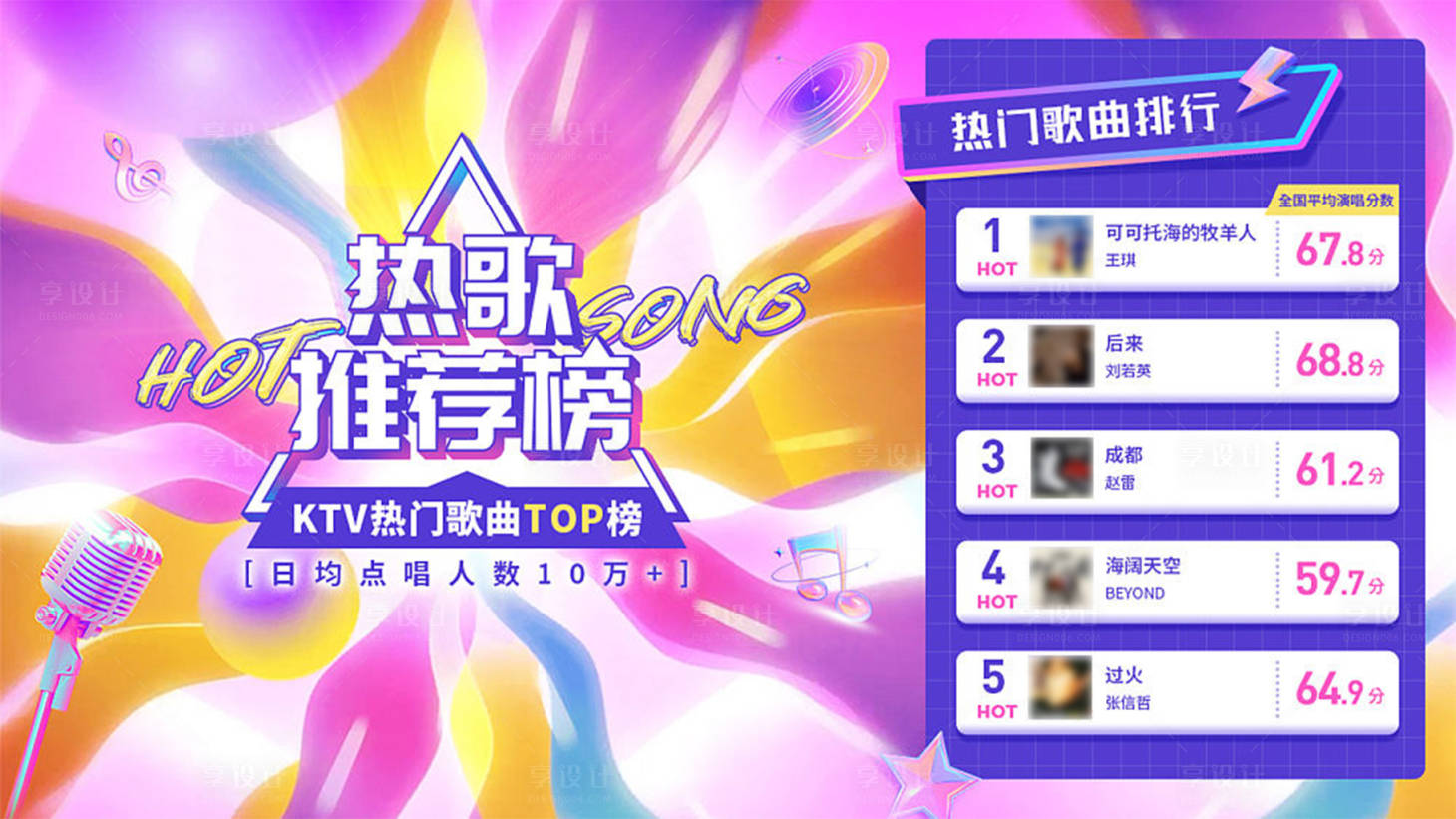 源文件下載【享設計】搜索編號：23760017276858141【熱歌推薦榜banner】