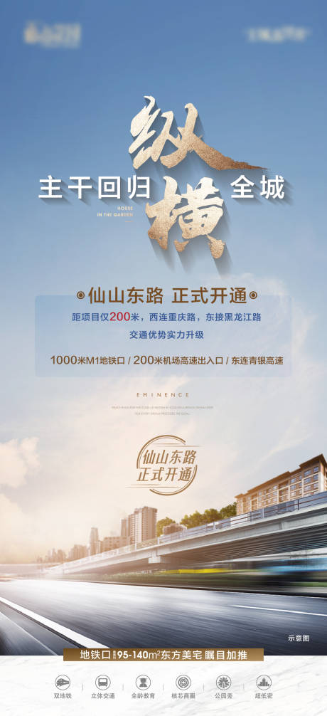 源文件下载【地产交通配套价值点海报】编号：45090017327637088