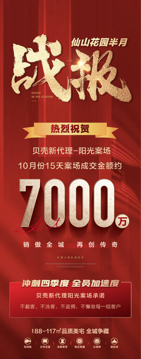 源文件下載【享設(shè)計(jì)】搜索編號(hào)：59140017386576129【地產(chǎn)紅金銷售額喜報(bào)】
