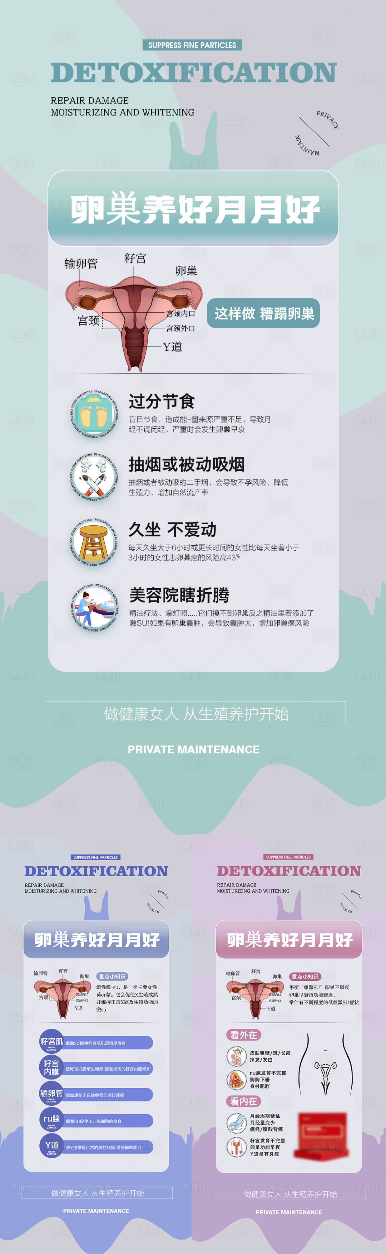 源文件下載【享設計】搜索編號：19030017590504681【私密養護海報】