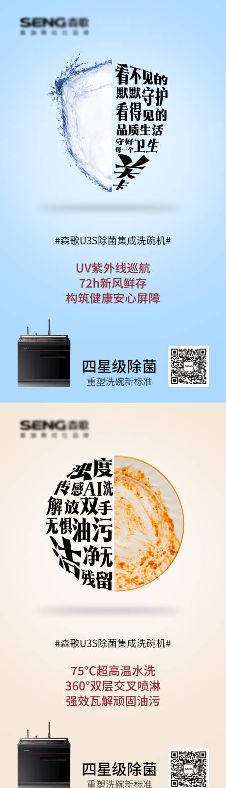 源文件下载【享设计】搜索编号：15300017728133092【厨具集成灶卖点宣传海报】