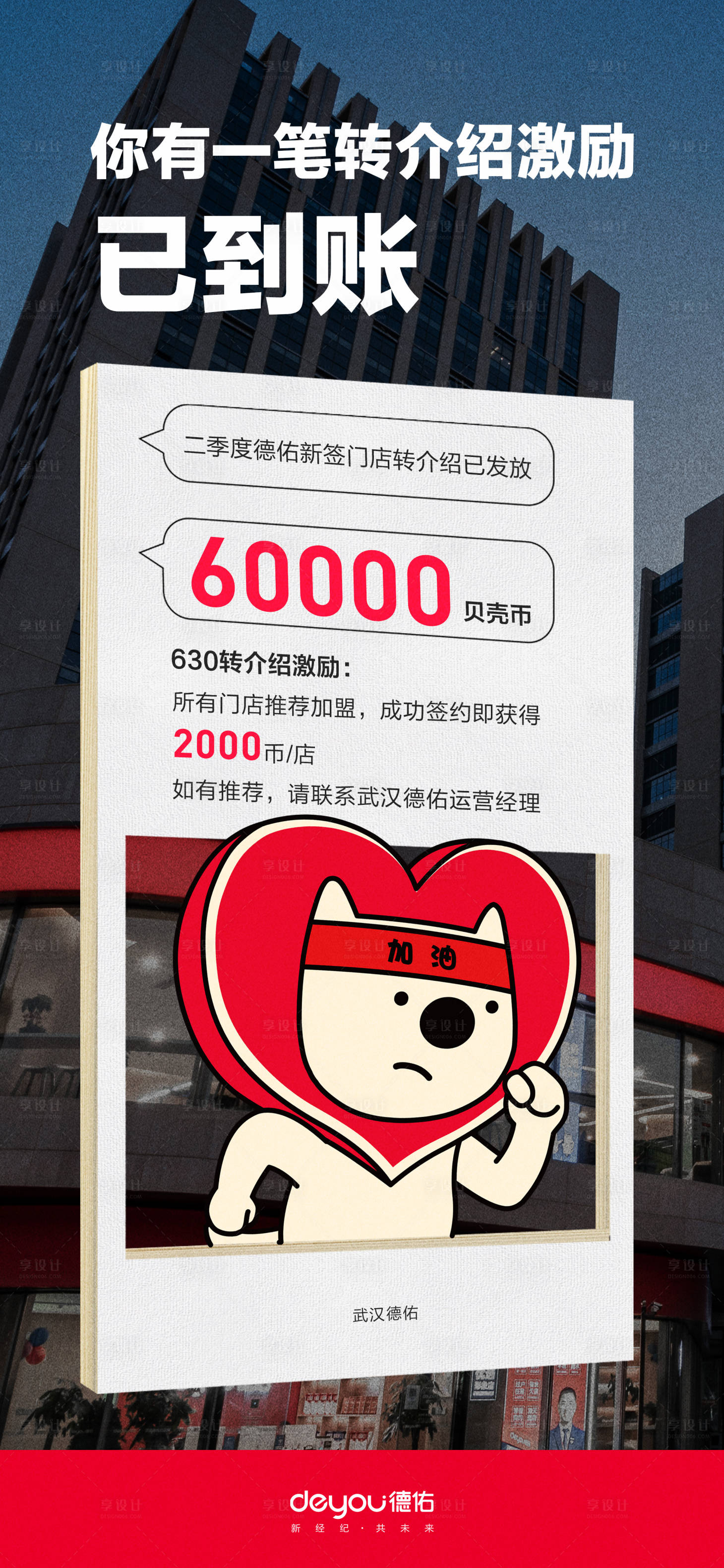 源文件下载【享设计】搜索编号：36200017338913622【地产转介绍海报】