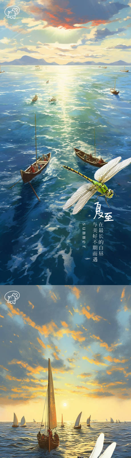 源文件下载【夏至节气海报】编号：59090017289776216