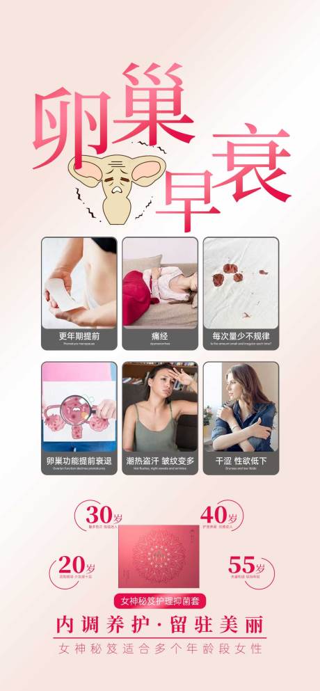 源文件下载【卵巢早衰科普海报】编号：15540017711187353