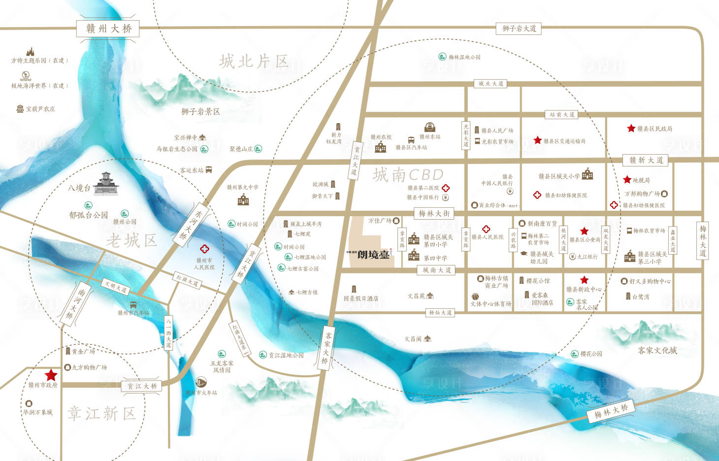 源文件下載【享設計】搜索編號：81310017451388555【地產區位圖大地圖】