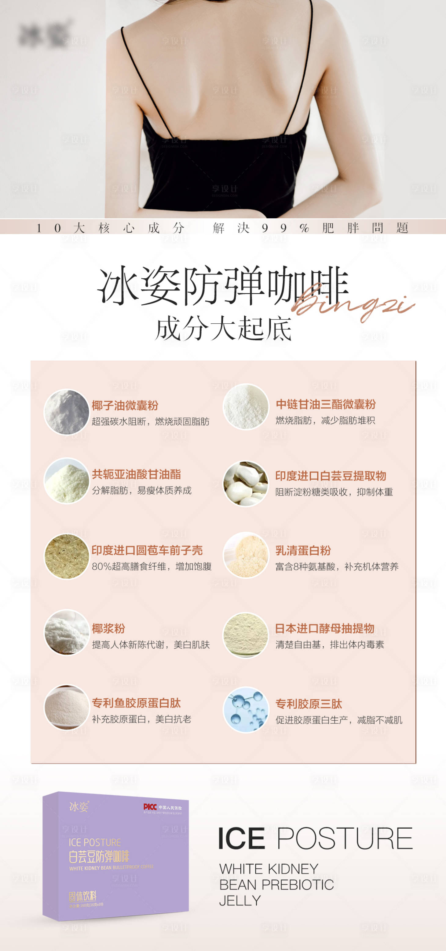 源文件下載【享設計】搜索編號：83400017455735989【減肥產品成分海報】