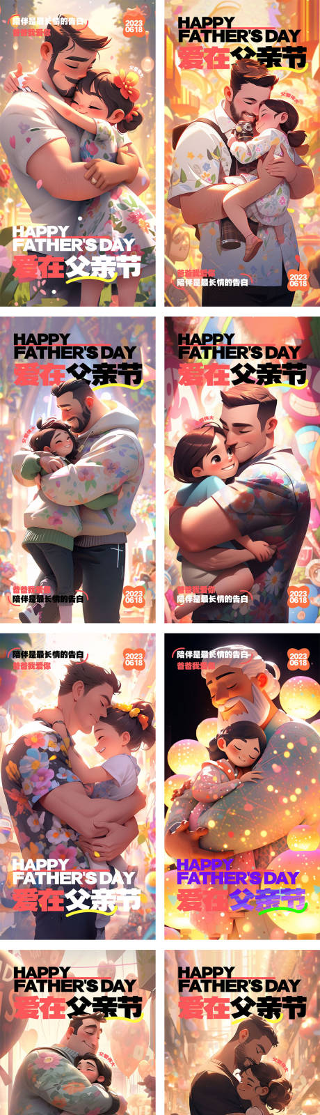 源文件下载【父亲节海报】编号：20230615214023346