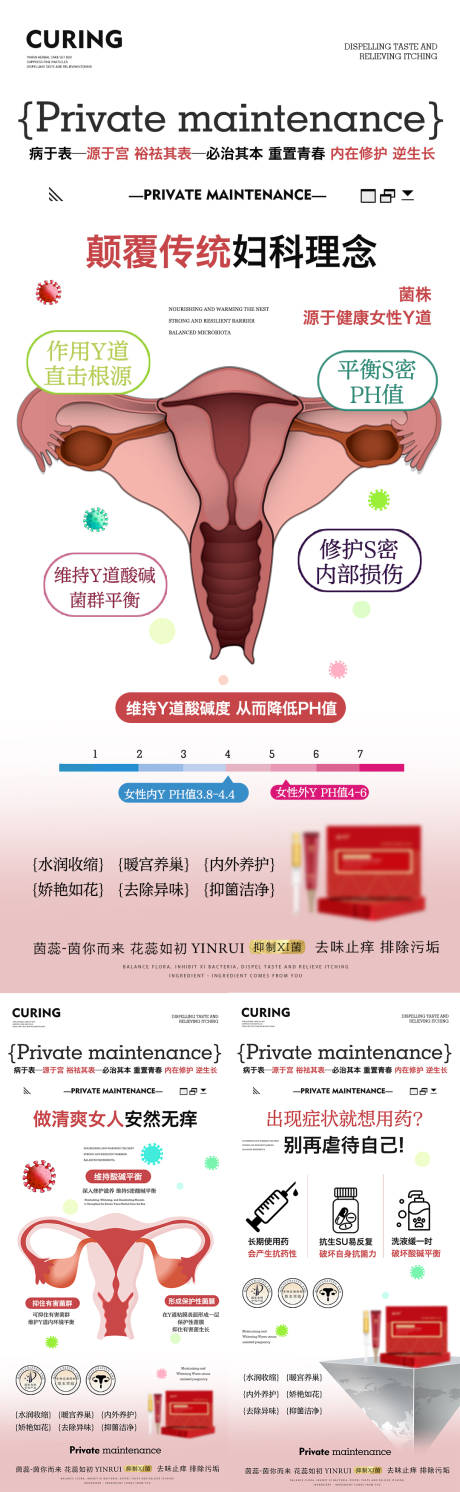 源文件下载【私密养护女性健康海报】编号：11600017348937373