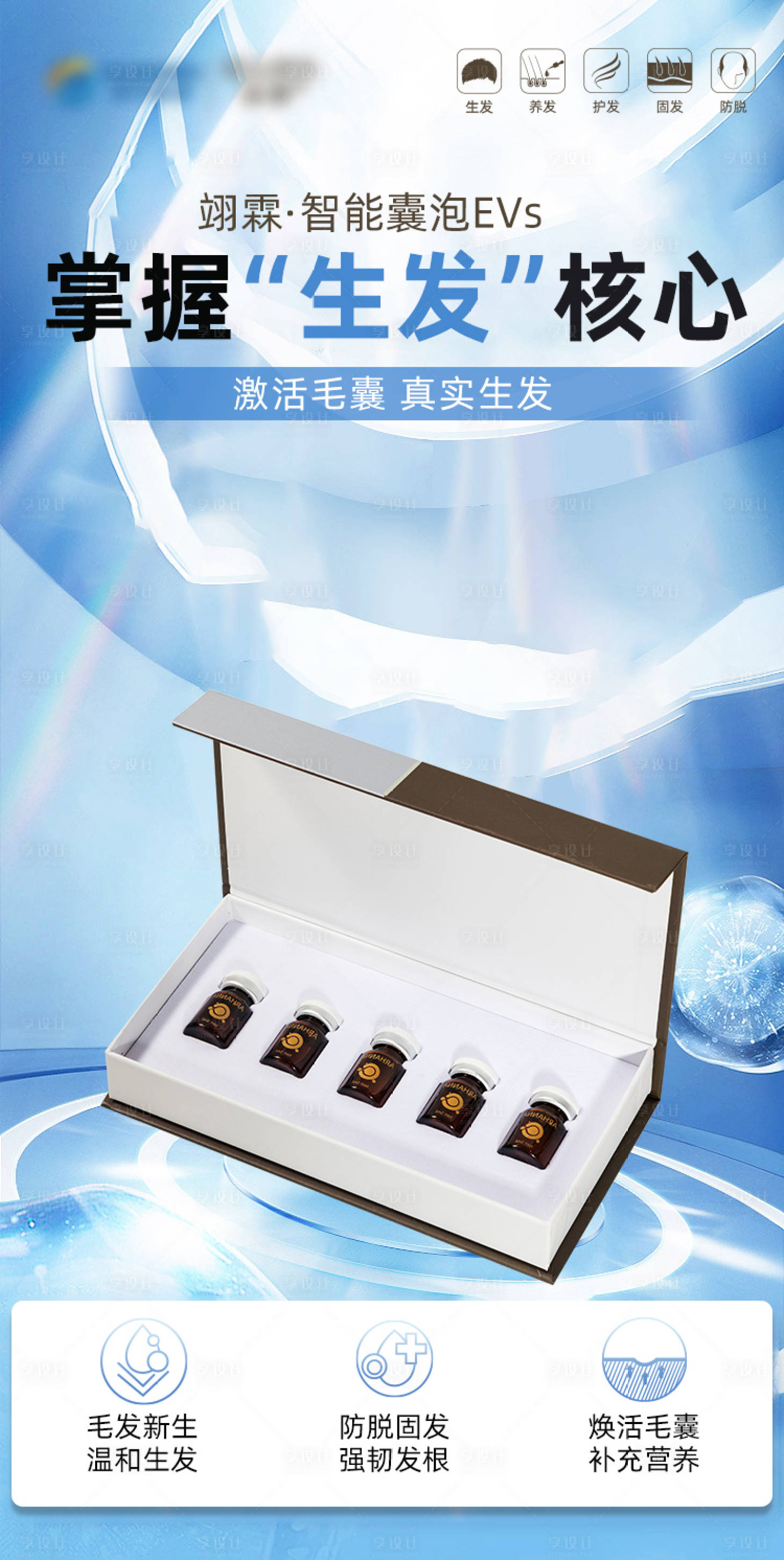 源文件下载【享设计】搜索编号：12420017239329905【头发生长防脱海报】