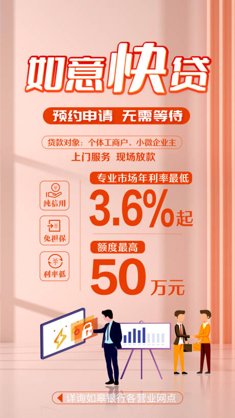 源文件下载【银行贷款海报】编号：16730017695913327