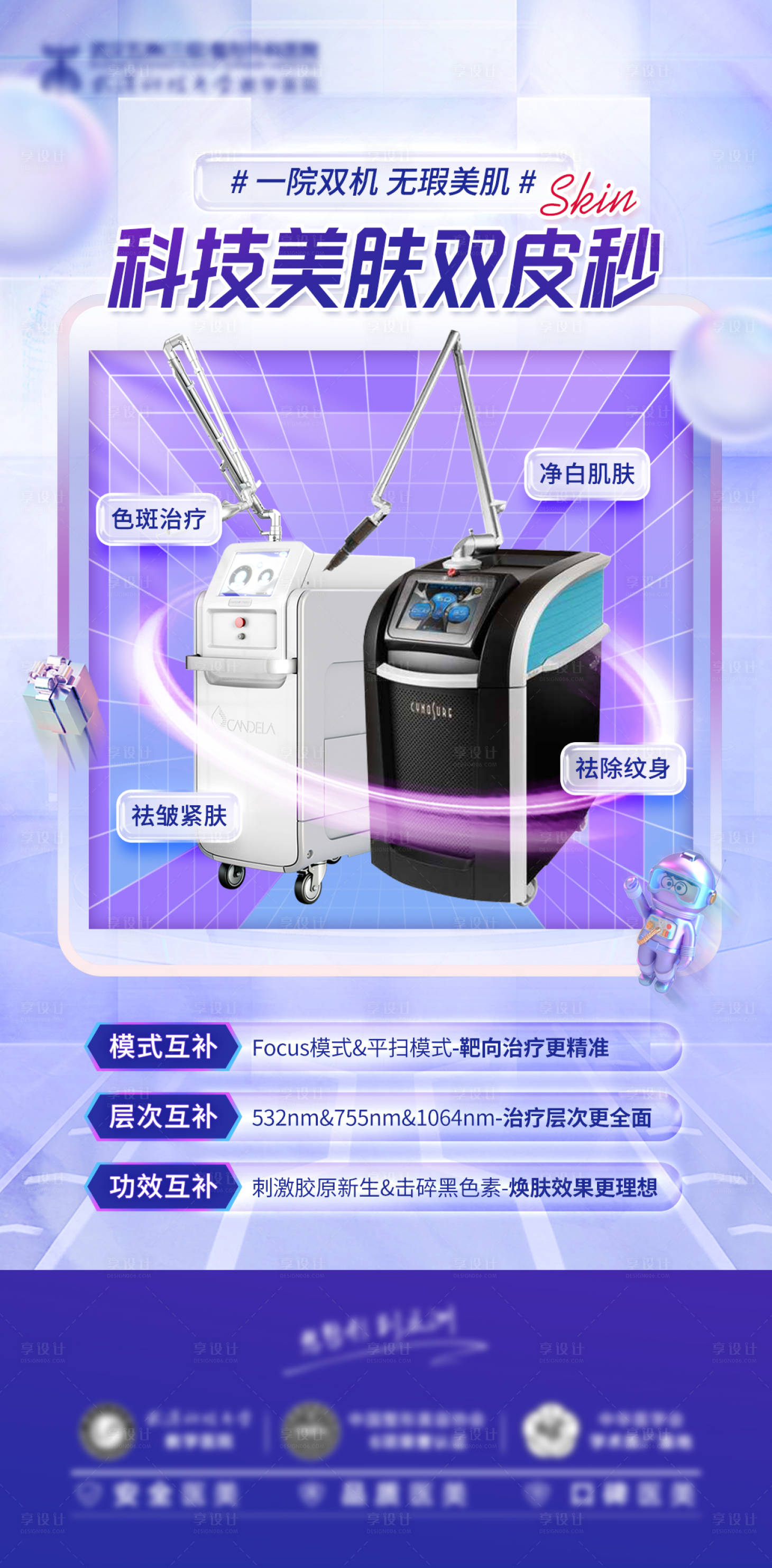 源文件下載【享設計】搜索編號：93020017554701075【雙皮秒宣傳海報】