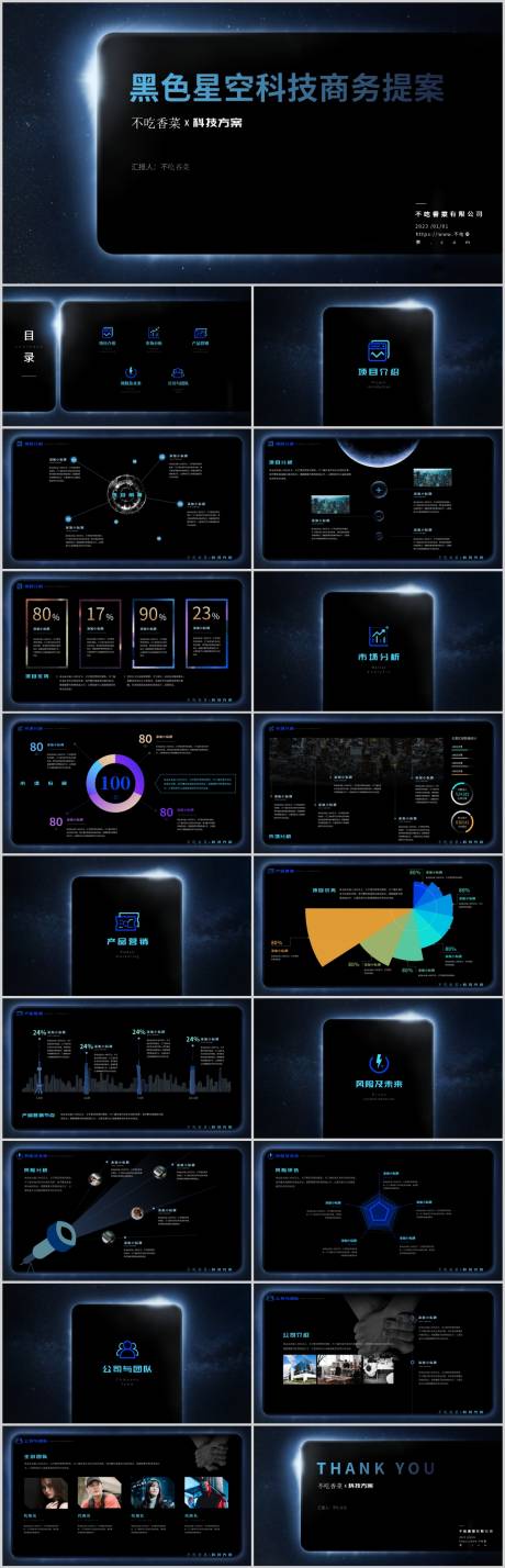 编号：20230626175745918【享设计】源文件下载-黑色星空高端科技商业计划书