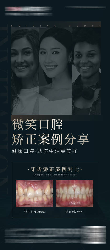 源文件下载【医美口腔矫正案例对比海报】编号：98630017369662217