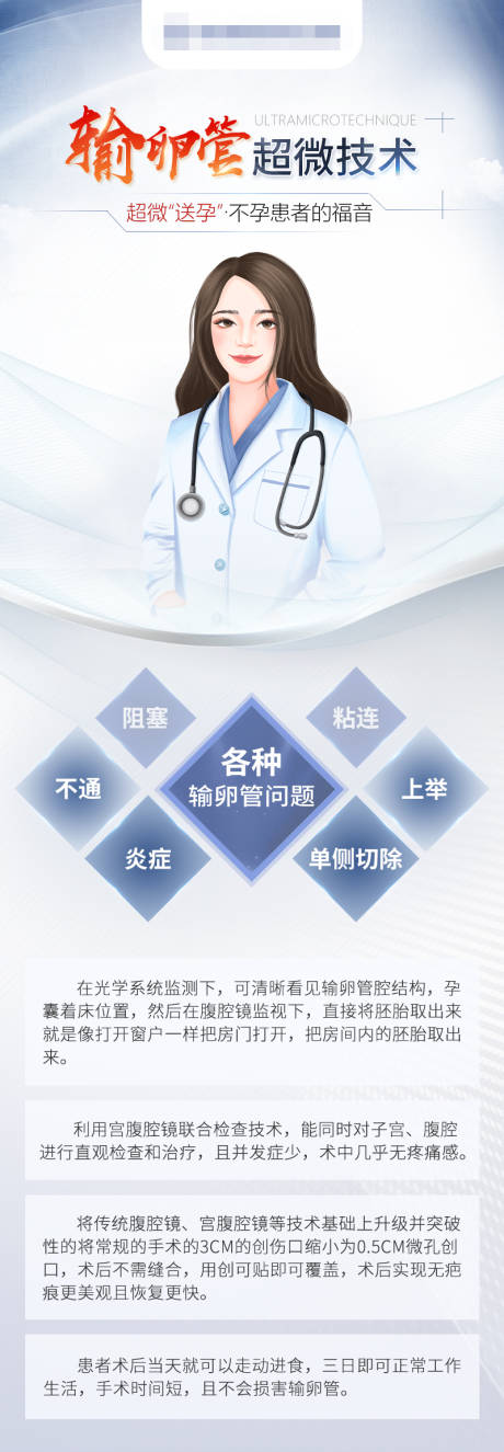 源文件下载【输卵管超微技术海报】编号：20230614174356320