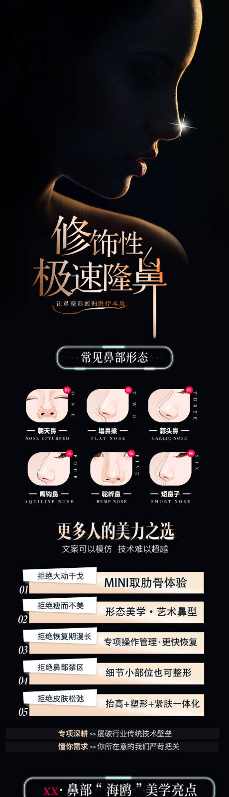 源文件下载【医美隆鼻活动长图】编号：71910017727441975