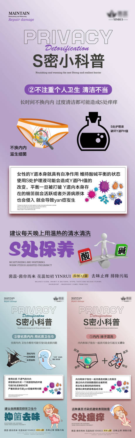 源文件下载【私密养护宣传海报】编号：55380017618316020