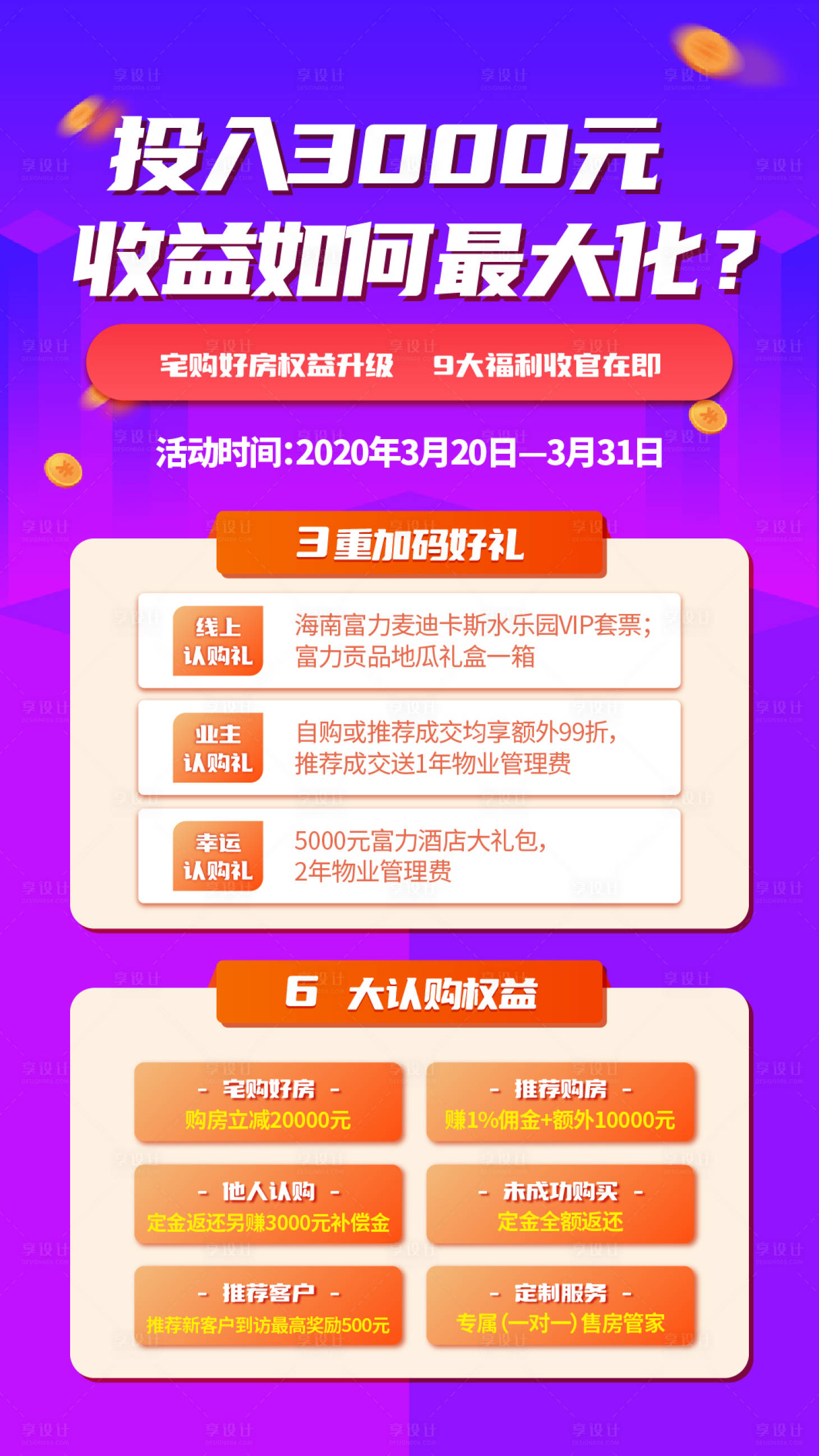 源文件下载【享设计】搜索编号：91910017454845825【地产收益海报】